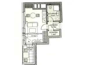 Prodej bytu 1+kk, Praha - Ruzyně, Stočesova, 30 m2