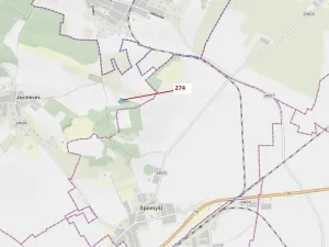 Dražba lesa, Jeviněves, 4557 m2