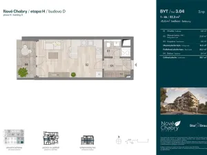 Prodej bytu 1+kk, Praha - Dolní Chabry, Bolebořská, 32 m2