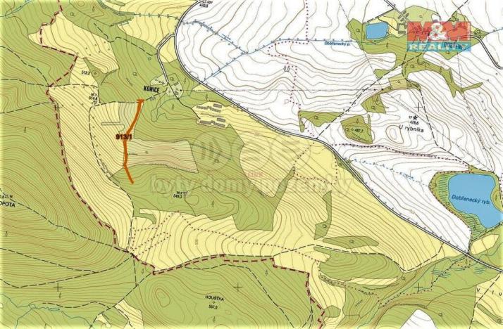 Prodej louky, Mašťov, 3400 m2