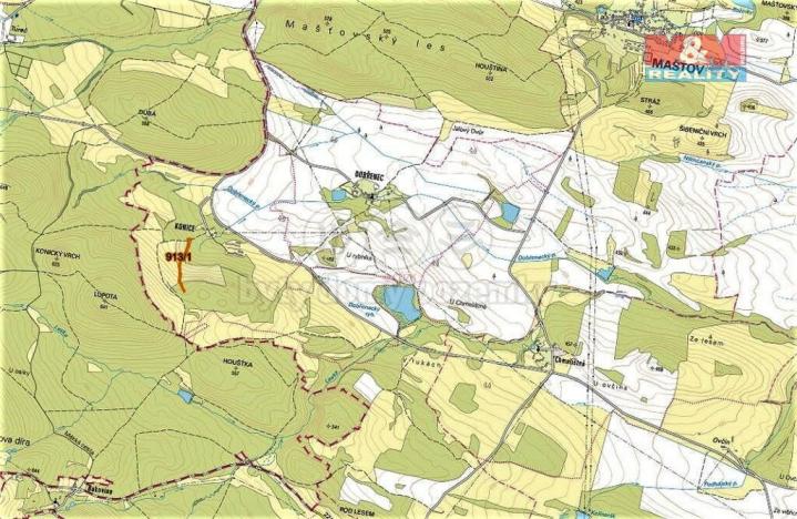 Prodej louky, Mašťov, 3400 m2