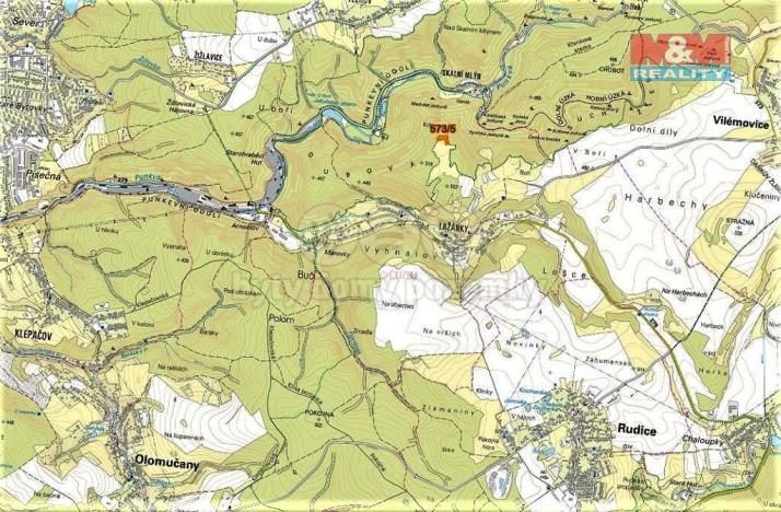 Prodej trvalého travního porostu, Blansko, 3308 m2