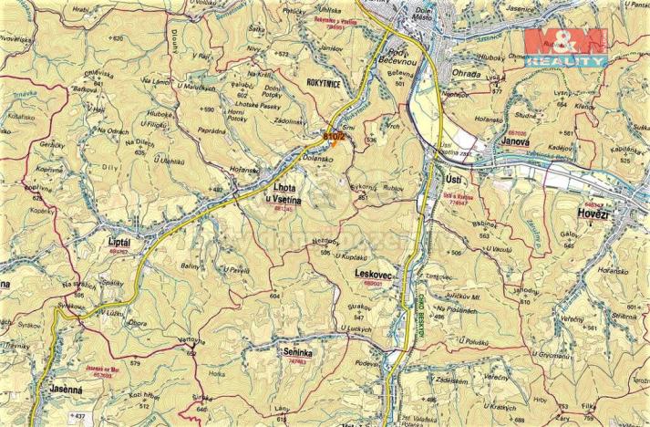 Prodej lesa, Lhota u Vsetína, 3651 m2