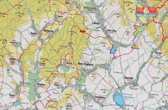 Prodej lesa, Nová Hradečná, 6647 m2