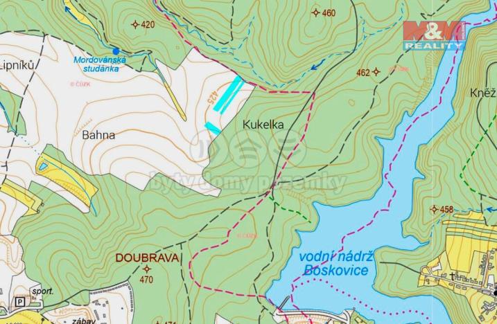 Prodej zemědělské půdy, Boskovice, 1418 m2