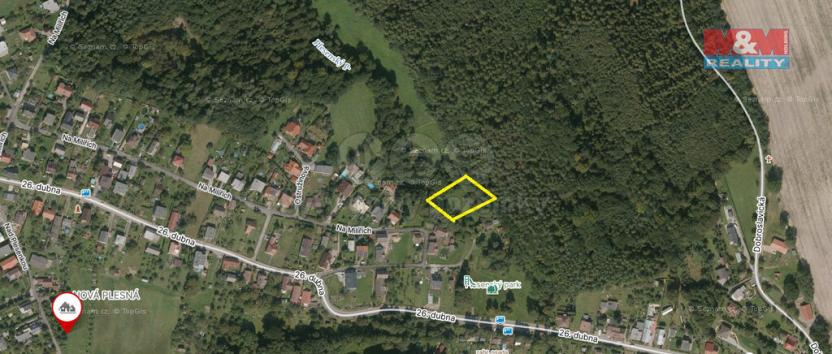 Prodej zahrady, Ostrava - Plesná, 1730 m2