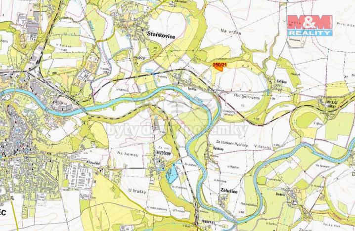 Prodej zemědělské půdy, Staňkovice, 7642 m2