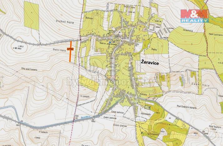 Prodej zemědělské půdy, Ježov, 523 m2