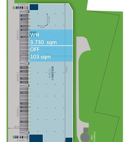 Pronájem skladu, Dobrovíz, 3730 m2