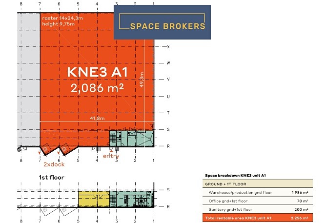 Pronájem skladu, Kněževes, 1986 m2