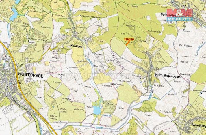 Prodej lesa, Horní Bojanovice, 3219 m2