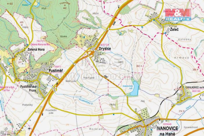 Prodej pozemku, Drysice, 83 m2