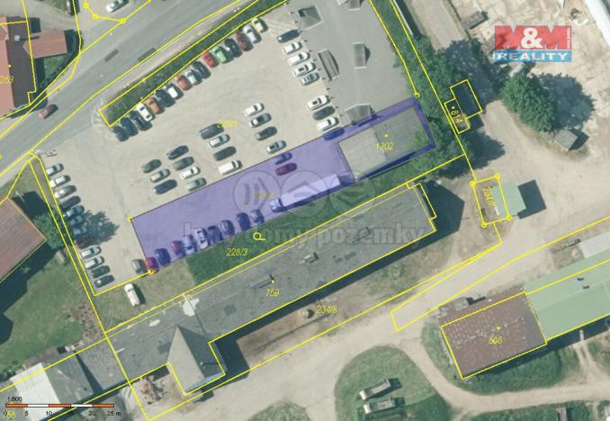 Pronájem pozemku pro komerční výstavbu, Nová Bystřice, Švermova, 756 m2