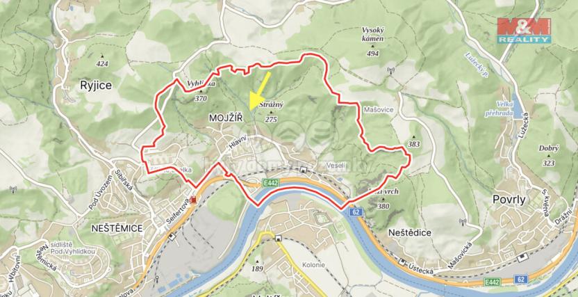 Prodej pozemku, Ústí nad Labem - Mojžíř, 3600 m2