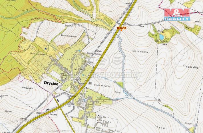 Prodej pozemku, Drysice, 60 m2