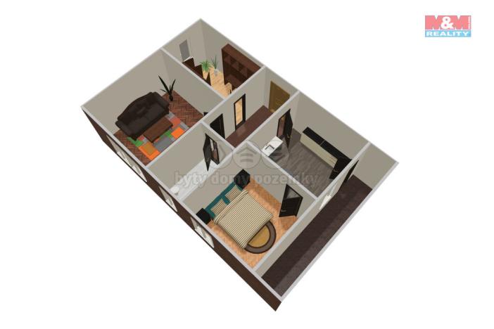 Prodej bytu 3+1, Lázně Toušeň, Hlavní, 69 m2