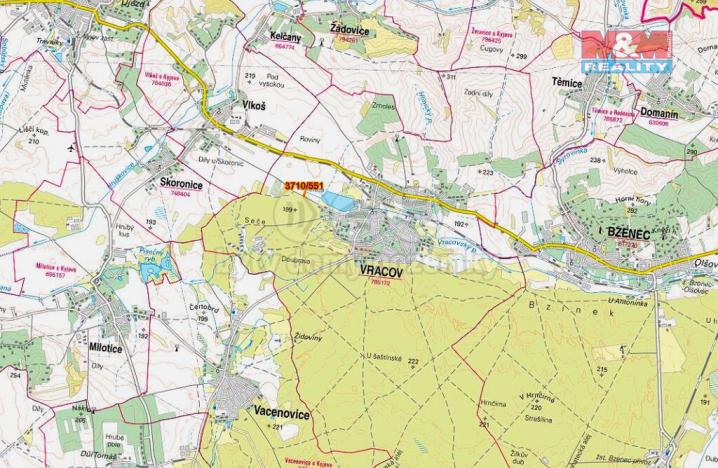 Prodej pole, Vracov, 460 m2