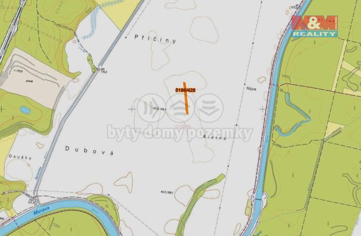 Prodej pole, Bzenec, 418 m2