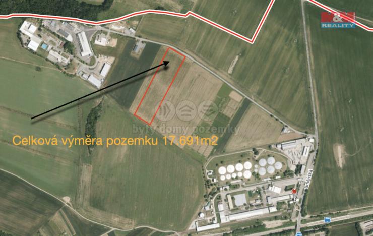 Prodej pozemku pro komerční výstavbu, Střelice, 17691 m2