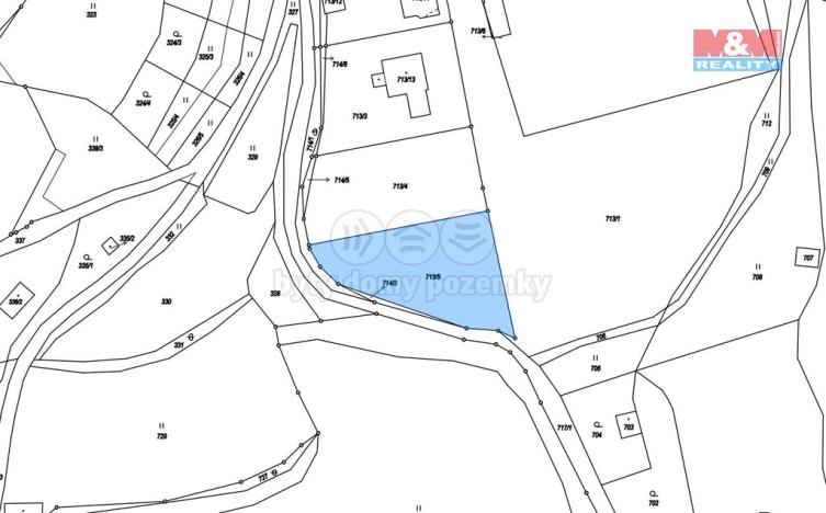Prodej louky, Ústí nad Labem - Sebuzín, 1543 m2
