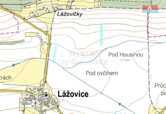 Prodej zemědělské půdy, Lážovice, 8539 m2