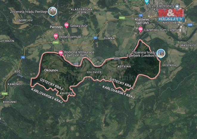 Prodej pole, Okounov - Oslovice, 404 m2