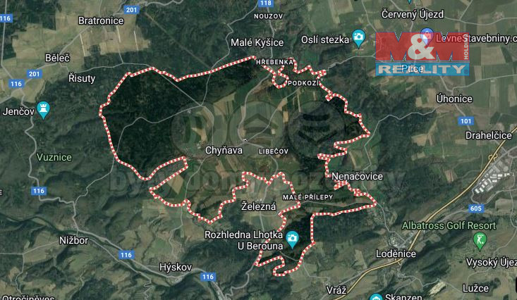 Prodej pozemku pro bydlení, Chyňava, 3425 m2