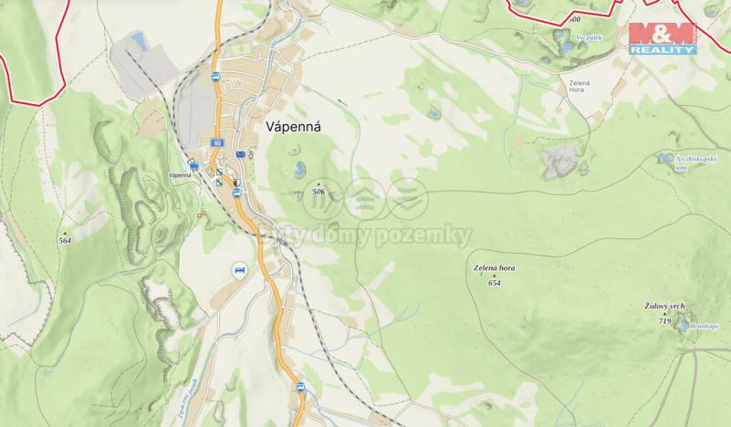 Prodej pozemku pro bydlení, Vápenná, 1442 m2