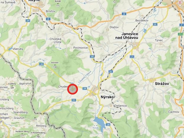 Prodej pozemku pro bydlení, Chudenín, 3166 m2