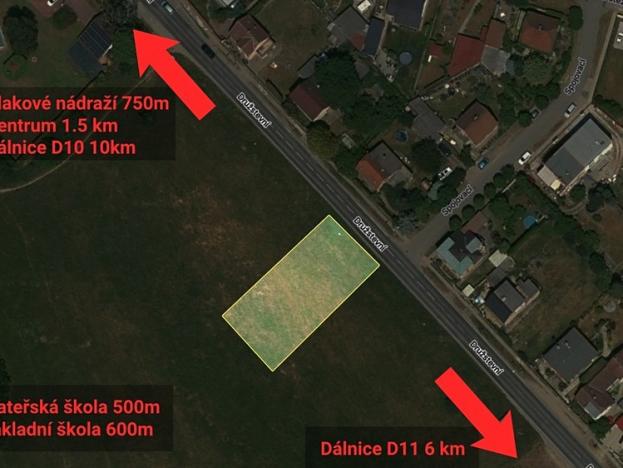 Prodej pozemku pro bydlení, Lysá nad Labem, Družstevní, 760 m2