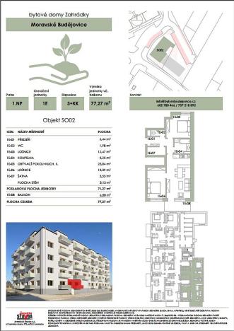 Prodej bytu 3+kk, Moravské Budějovice, Šindelářova, 71 m2