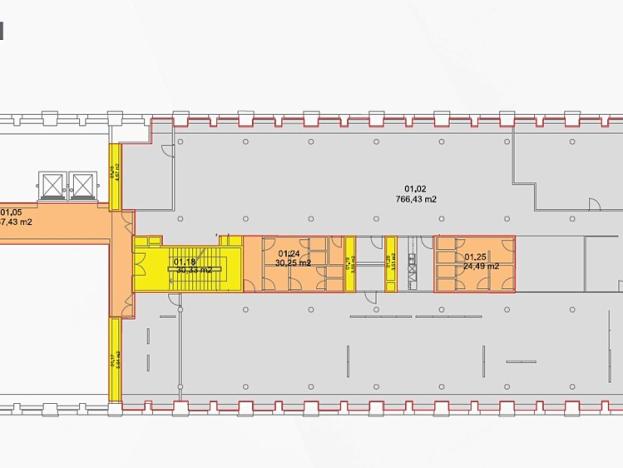 Pronájem kanceláře, Praha - Karlín, Křižíkova, 940 m2