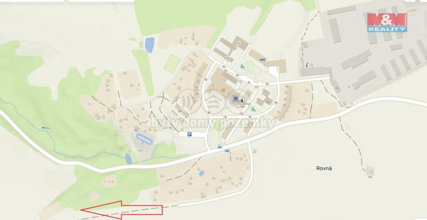 Prodej zahrady, Rovná, 612 m2
