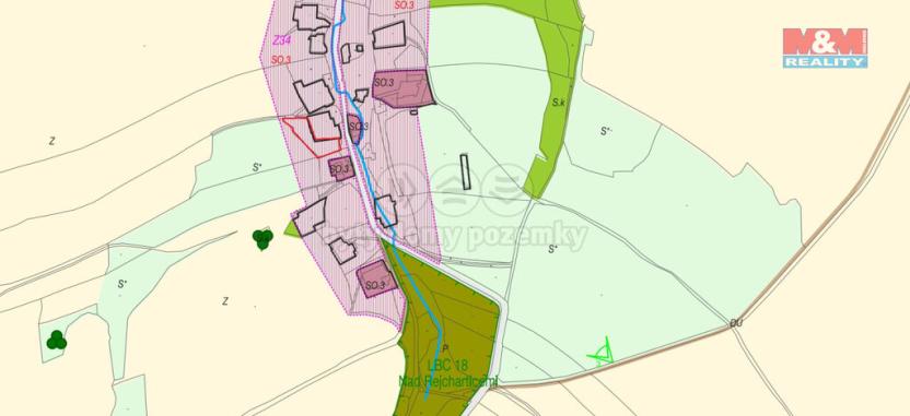 Prodej pozemku pro bydlení, Dvorce - Rejchartice, 2066 m2