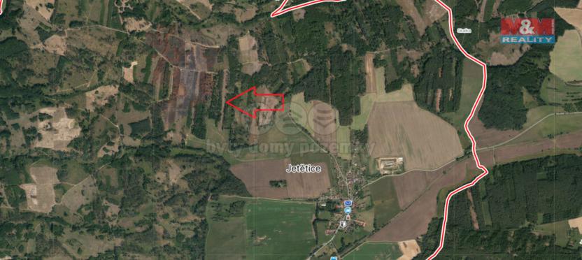 Prodej lesa, Jetětice, 13770 m2