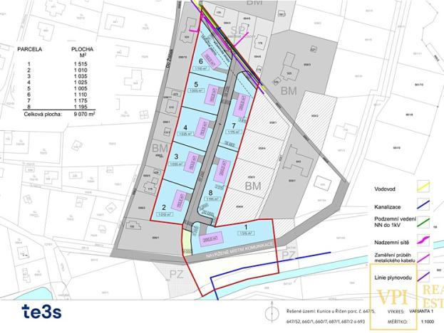 Prodej pozemku pro bydlení, Kunice, 13031 m2