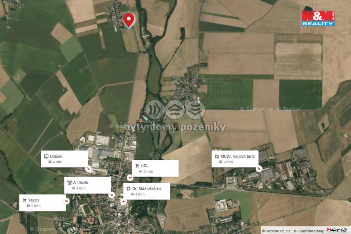 Prodej pozemku pro bydlení, Uničov - Nová Dědina, 1345 m2