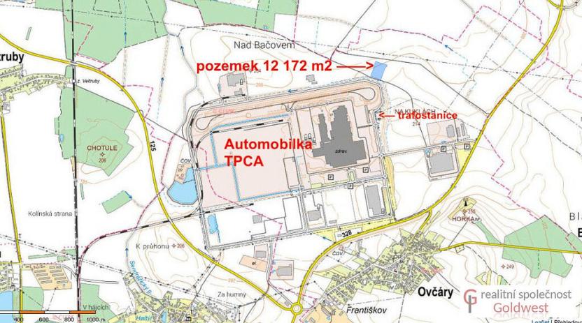 Prodej pozemku pro komerční výstavbu, Ovčáry, 12172 m2