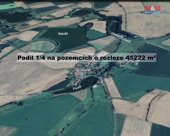 Prodej zemědělské půdy, Okarec, 45222 m2