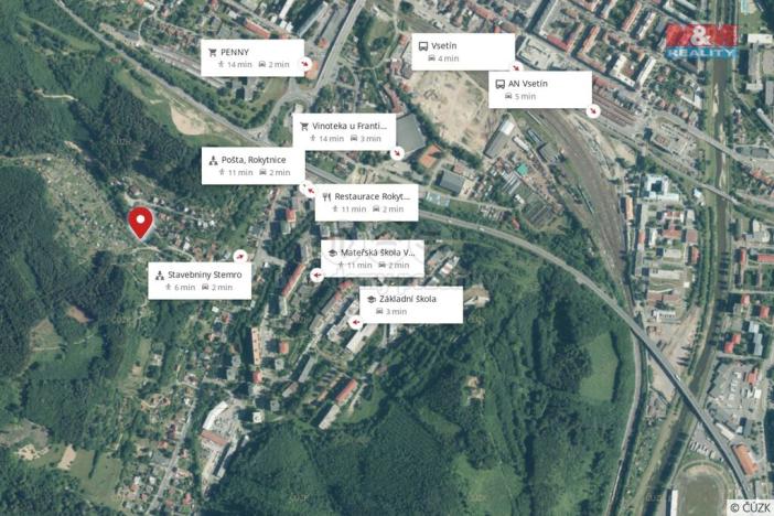 Prodej zahrady, Vsetín - Rokytnice, 640 m2