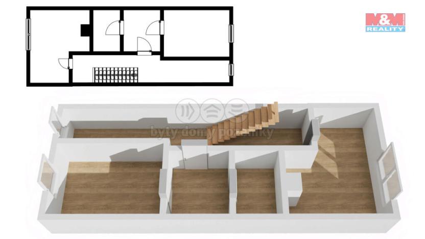 Prodej rodinného domu, Vraný, 70 m2