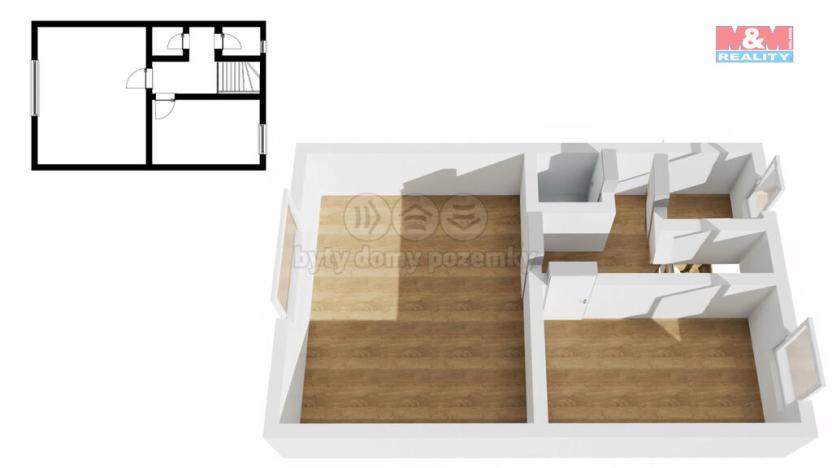 Prodej rodinného domu, Vraný, 70 m2