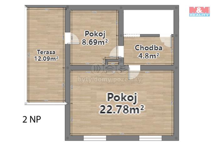 Prodej rodinného domu, Poběžovice, náměstí Míru, 81 m2