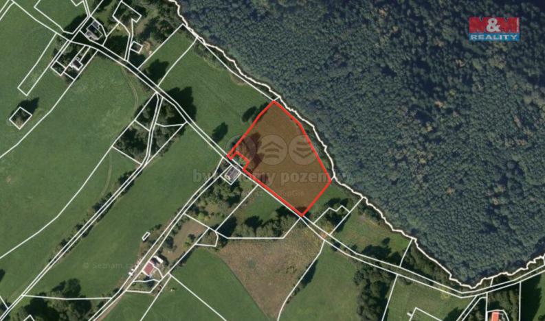 Prodej zahrady, Žacléř, Černá Voda, 4239 m2