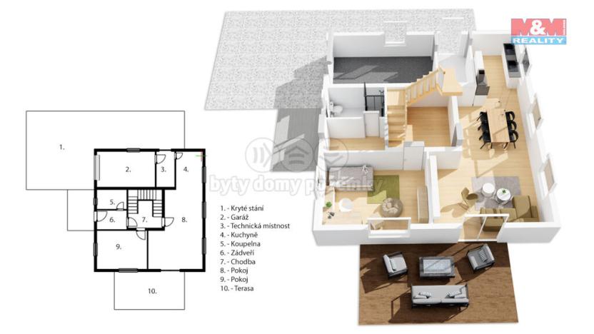 Prodej rodinného domu, Opařany, 170 m2