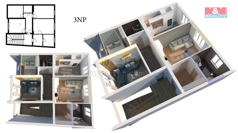 Prodej činžovního domu, Nové Strašecí, Čsl. armády, 290 m2