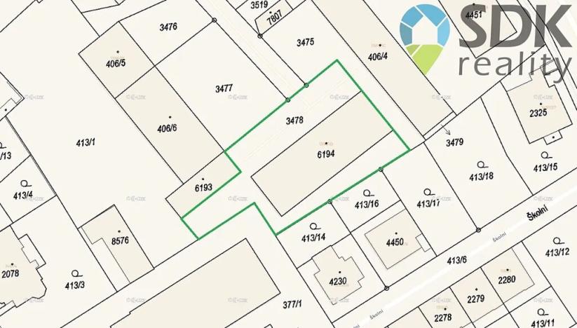 Prodej komerčního pozemku, Kroměříž, Štěchovice, 1000 m2