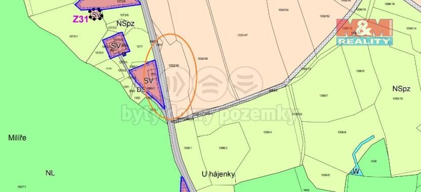 Prodej pole, Javornice, 1432 m2