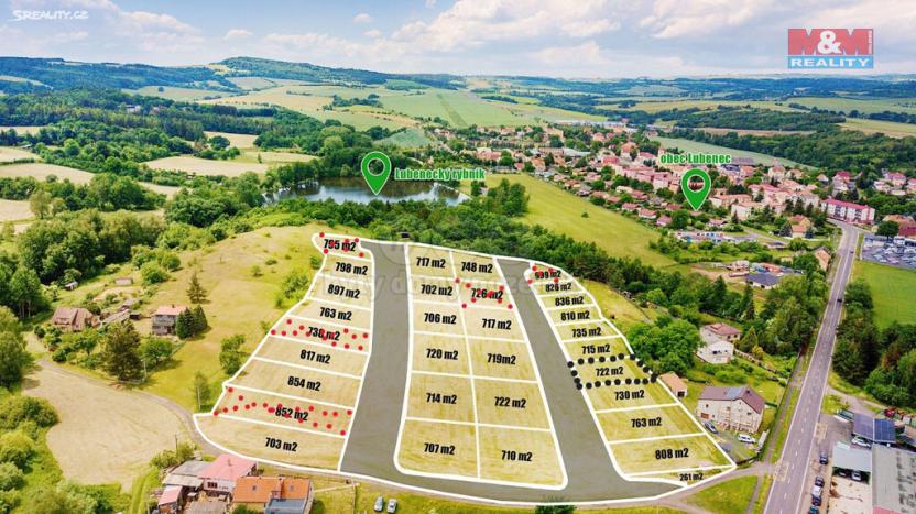 Prodej pozemku pro bydlení, Lubenec, 722 m2