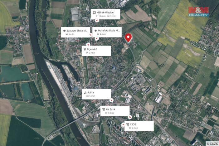 Prodej pozemku pro bydlení, Mělník, 1618 m2